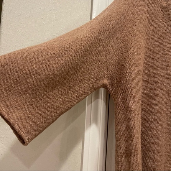 JM Collection Sweater Women’s 2XL Wool Embellished Brown Cardigan Boho Glam Cozy - Picture 4 of 10